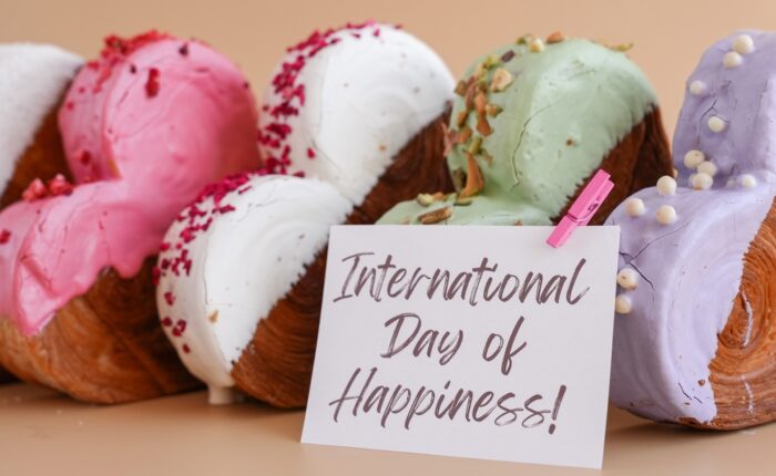 International,Day,Of,Happiness,Saying,Caption,On,Greeting,Card,Delightful